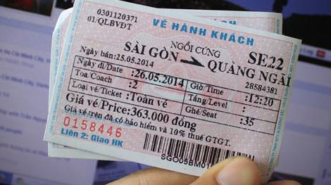 Vé tàu Tết giá cao nhất 2,28 triệu đồng