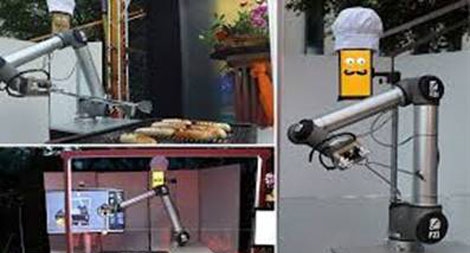 Robot nướng xúc xích