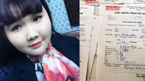 “Gấu Dịu Dàng” bán giấy khám sức khỏe giả trên Facebook