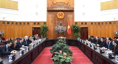 Thủ tướng Nguyễn Xuân Phúc tiếp khách quốc tế