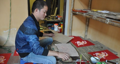 Tranh dân gian Kim Hoàng: Làm sống lại một ký ức