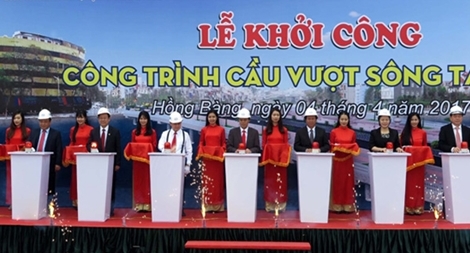 Khởi công xây dựng cây cầu trăm tỷ tặng người dân Hải Phòng