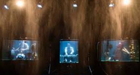 Ban nhạc biểu diễn dưới nước