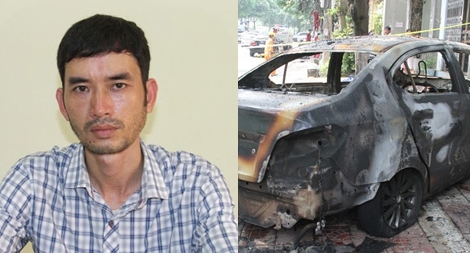 Người đàn ông đốt cháy rụi xế hộp người tình trong cơn ghen