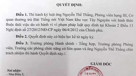 Thu hồi thẻ nhà báo của phóng viên cưỡng đoạt tài sản