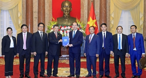 Chủ tịch nước Trần Đại Quang làm việc với lãnh đạo Hội đồng Tư vấn kinh doanh APEC Việt Nam