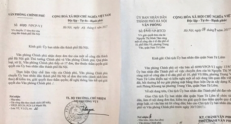 Chủ tịch thành phố Hà Nội chỉ đạo quận giải quyết dứt điểm vụ việc ở phường Trung Văn