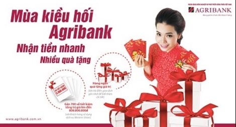 “Mùa kiều hối Agribank, Nhận tiền nhanh - Nhiều quà tặng”