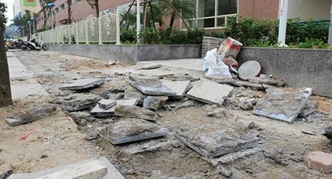 Sai phạm lát đá vỉa hè: 21 cán bộ quận Hà Đông bị kỷ luật