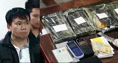 U60 bị bắt cùng 5 bánh heroin 