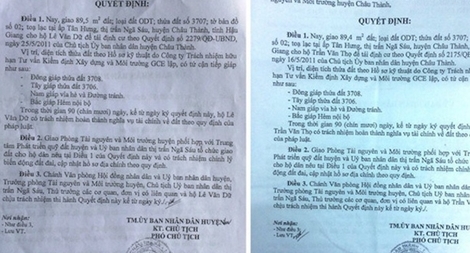 Chuyện như bịa: Một thửa đất cấp cho 2 người