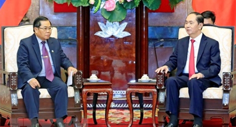 Chủ tịch nước tiếp Phó Chủ tịch Quốc hội Lào Sengnouane Sayalat