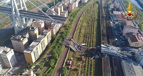 Hé lộ góc tối sau vụ sập cầu ở Italy