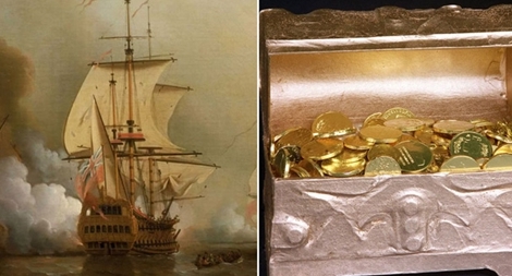 (NÓNG) Cận cảnh tàu đắm chứa kho báu 385 nghìn tỷ đồng