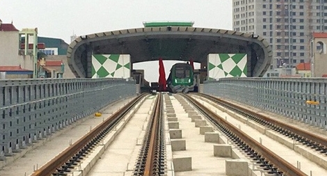 Chuẩn bị chạy thử 5 đoàn tàu đường sắt Cát Linh - Hà Đông