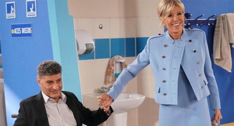 Đệ nhất phu nhân Pháp đóng phim truyền hình