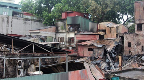 Công an quận Ba Đình tìm bị hại trong vụ hỏa hoạn gần viện Nhi