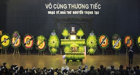 Xúc động tiễn biệt nhà thơ, nhạc sĩ Nguyễn Trọng Tạo