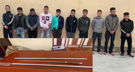 Nhờ camera đường phố, tóm gọn 10 kẻ côn đồ gây án