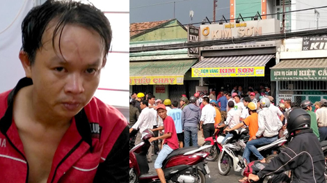 Chích điện ông chủ tiệm vàng rồi cố thủ