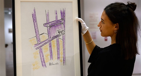 Bán đấu giá bức tranh của ông Nelson Mandela