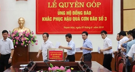 Thanh Hóa quyên góp, ủng hộ đồng bào bị thiên tai hơn 200 triệu đồng  