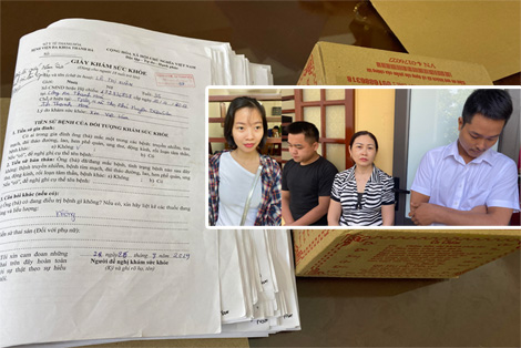 Lên mạng săn khách mua giấy khám sức khỏe giả