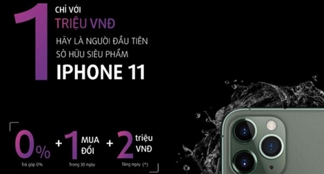 Giảm ngay 2 triệu đồng khi đặt mua iPhone 11 bằng thẻ tín dụng TPBank