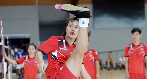 Chuyện “cô út” đội tuyển đá cầu quốc gia