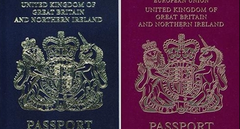 Vương quốc Anh thay đổi màu sắc trên bìa hộ chiếu