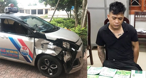 Ngụy trang ô tô thành taxi để vận chuyển số lượng ma túy lớn