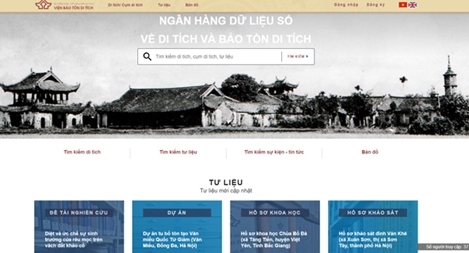 Bắt đầu vận hành ngân hàng số về di tích