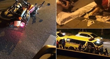 Nam thanh niên tự tông xe vào cột đèn tử vong 