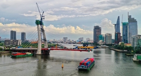 Cầu Thủ Thiêm 2 có thể phải tạm dừng thi công