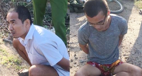 Đã bắt được hai phạm nhân mang án giết người trốn khỏi trại Cây Cầy