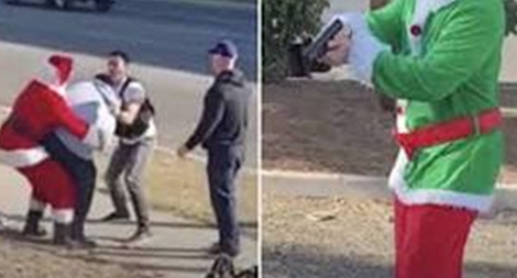 Cảnh sát cải trang thành ông già Noel bắt tội phạm
