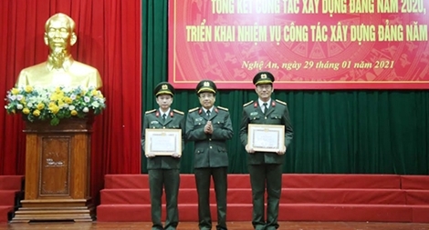 Đảng bộ Công an tỉnh Nghệ An tổng kết công tác Đảng năm 2020