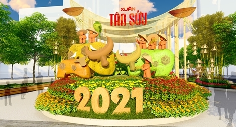 Đường hoa Nguyễn Huệ 2021: Thân thiện với môi trường, hòa mình vào thiên nhiên
