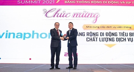 VinaPhone là đơn vị tiêu biểu về Chất lượng Dịch vụ Băng thông rộng Di động tại Việt Nam