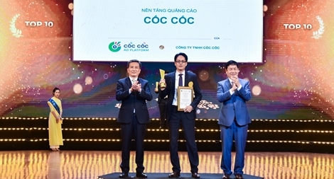 Cốc Cốc ẵm trọn 4 chiếc cúp và ghi danh vào Top 10 Sao Khuê 2021