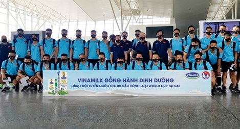 Vinamilk đồng hành cùng đội tuyển quốc gia tại vòng loại World Cup 2022