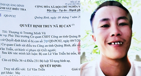 Truy nã đối tượng liên quan vụ án giết người trong vườn nhà