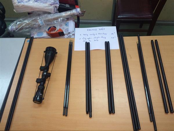 Súng tháo rời được gửi qua đường bưu chính quốc tế