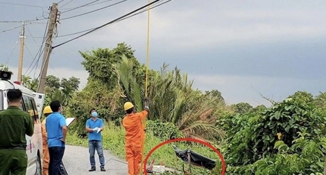 Đi câu cá bị điện giật tử vong