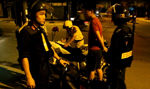 Cảnh sát cơ động phối hợp kiểm soát tốt ANTT tại TPHCM