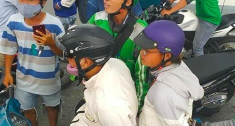 Bác tài grab mưu trí cùng đồng nghiệp bắt giữ cặp đôi lừa đảo họ nhiều lần