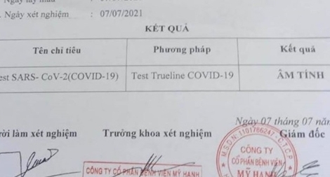 Vào cuộc điều tra "không xét nghiệm vẫn có phiếu âm tính với SARS-CoV-2"