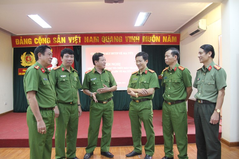 Hội nghị tổng kết công tác tổ chức đấu tranh  2 vụ lớn về ma túy