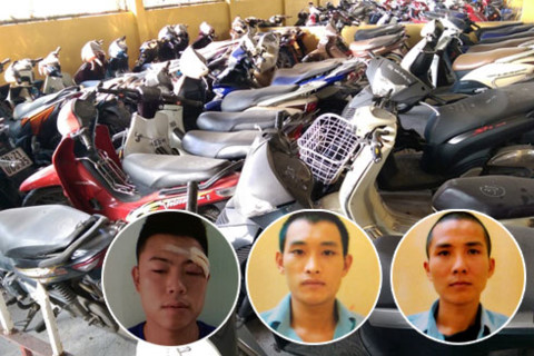 Liên tiếp triệt phá ổ nhóm chuyên trộm cắp, tiêu thụ trên 100 xe máy 