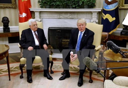 Tổng thống Mỹ Donald Trump tiếp đón Tổng thống Nhà nước Palestine 